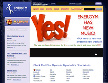 Tablet Screenshot of floormusic4gymnastics.com